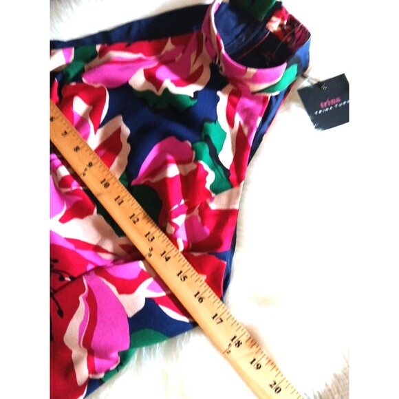 TRINA TURK Women's Size 8 Dress Floral Print Halter Neck Retail $208 - Picture 9 of 12